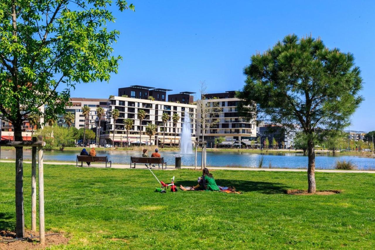 Le Bleu Celeste - Montpellier - Jacuzzi Privatif Et Piscine Commune Extérieur photo