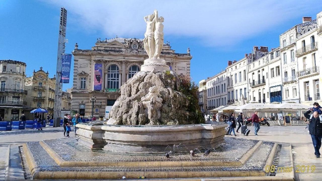 Le Bleu Celeste - Montpellier - Jacuzzi Privatif Et Piscine Commune Extérieur photo